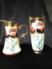 Vintage Old Tupton Ware Hand-painted Ceramic Jug Vase