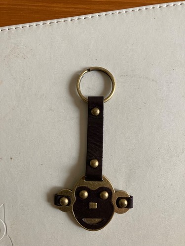 Kipling metal monkey keyring - metal,