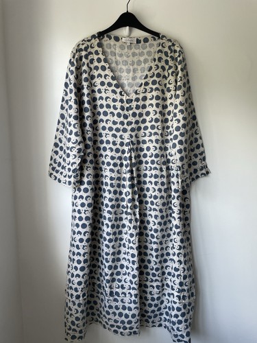Sahara linen midi - sahara, blue