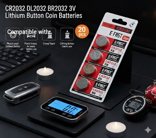 Pcs cr2032 br2032 dl2032 - 20,