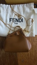 Fendi Lamb Skin Leather Pouch