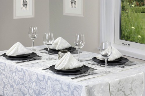 Cadiz damask glacier white - glacier,