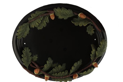 Hand painted oak leaves - painted, "leaves