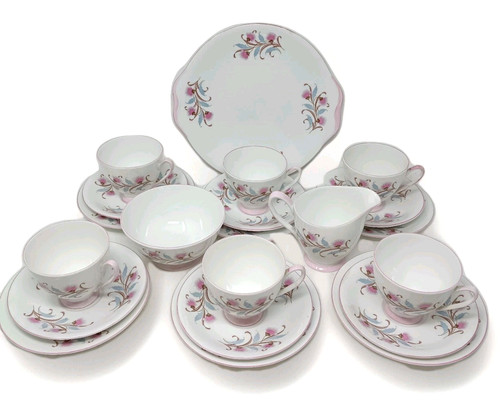 Royal standard tea - set, pink