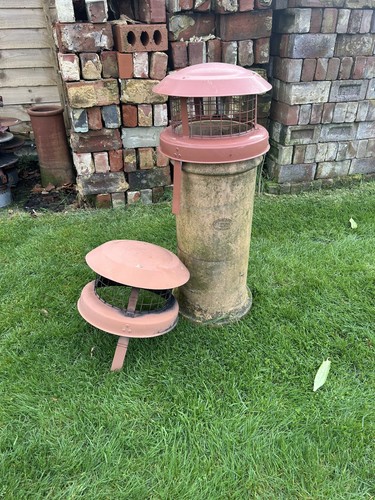 Pair chimney pot rain cap - rain,