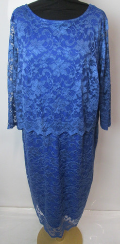 Nightingales blue floral - floral, lace