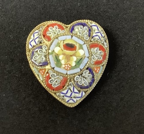 Vintage millefiore brooch - vintage,