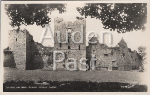 Vintage ludlow castle postcard - vintage,