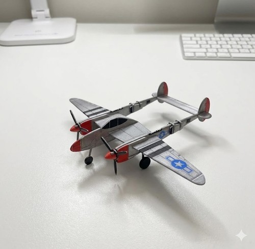 Printed 38 lightning - p-38,