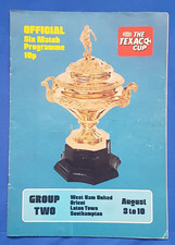 TEXACO CUP GROUP TWO 74-75