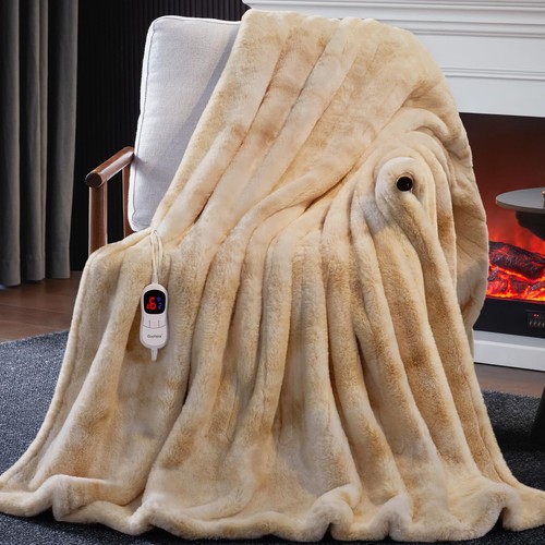 Heated blanket electric throw - blanket,