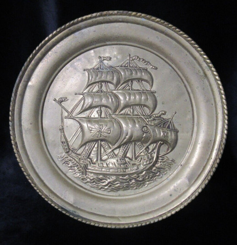 Vintage large embossed brass - vintage,