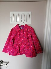 F&F Pink daisy flowers raincoat Jacket 3-4yo