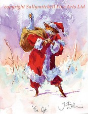 Funny Fox, Country Sports Christmas cards pack of 10  by Jonathan Walker C309x