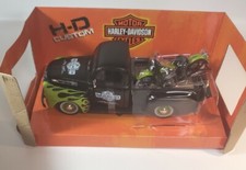 MAISTO HARLEY DAVIDSON 1948 FORD F1 & FL PANHEAD 1/24 MATTE BLACK / GREEN 32171