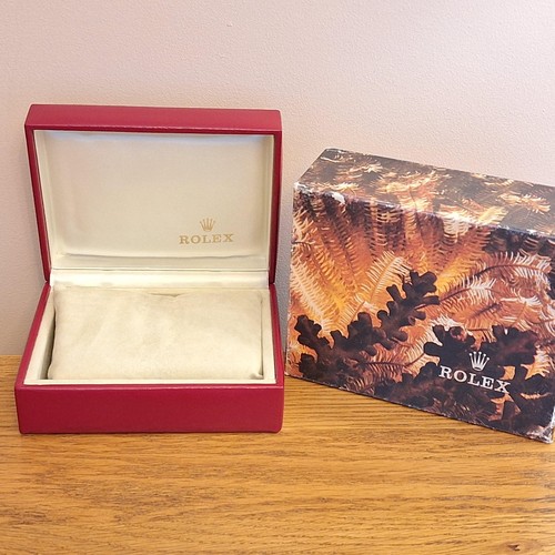 Rolex vintage red watch box - red,
