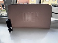 Dior Rouge Dior Lipstick and J'adore Perfumes Makeup Bag