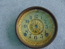 OLD ANTIQUE SETH THOMAS ADMANTINE MANTLE SHELF CLOCK DIAL BEZEL PARTS