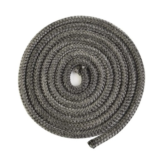 Black stove fire rope door - black,
