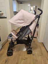 My Babiie MB02 Plus Lightweight Stroller - Pink and Grey - Grade A