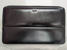 Visconti Classic Black Leather Pen Case (12 Pens Total) Used condition 