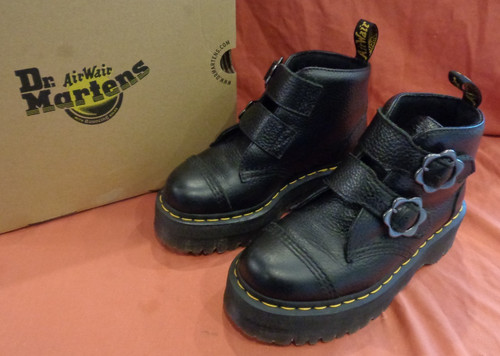 Martens devon flower black - martens,