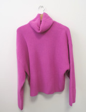 Zara Pink  Knitted High Neck Jumper - Size M- Thames Hospice