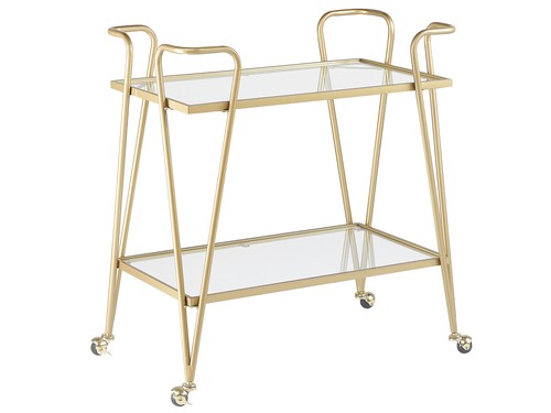 Metal drinks trolley with - drinks,