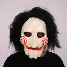 Saw Mask Latex Billy The Puppet Jigsaw Mask Saw Costume Carnival DJ Cosplay Mask