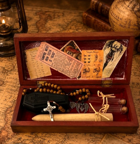 Vintage antique style vampire - ,