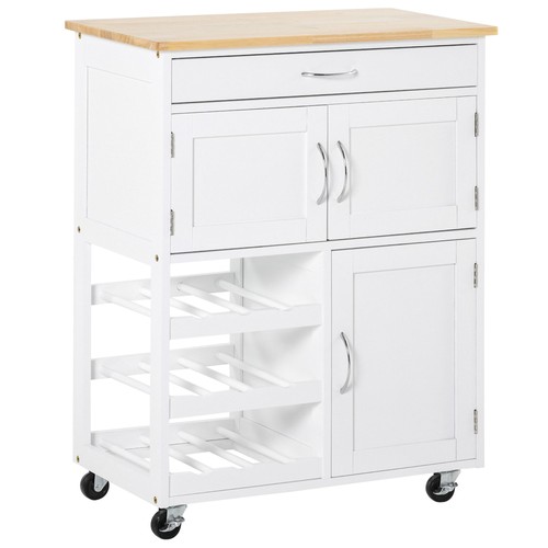 Homcom rolling kitchen island - homcom,