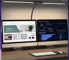 Double Head LED Clip Desk Lamp
