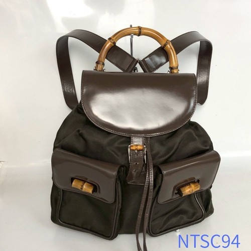 Gucci bamboo backpack rucksack - backpack,