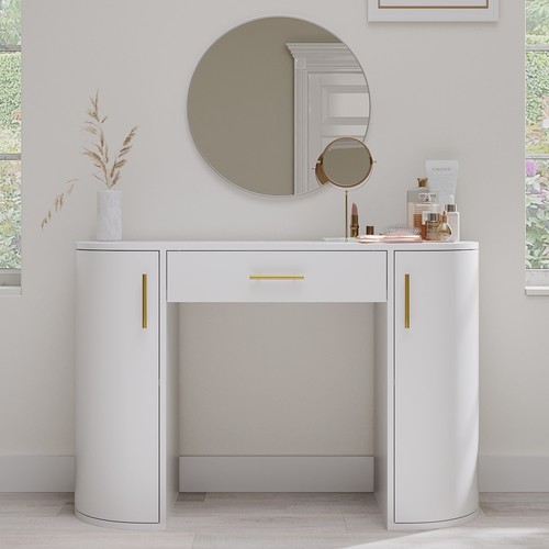 White and gold large dressing - white,
