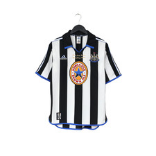 1999 SHEARER #9 Newcastle United Vintage adidas FA Cup Final Football Shirt (S)