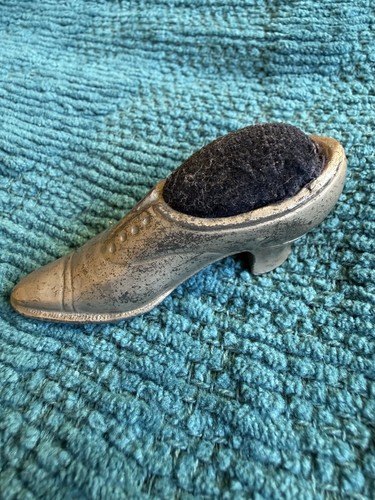 Vintage pewter shoe shape - vintage,