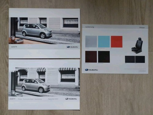 Subaru justy brochure 2007 - brochure, 9.2007