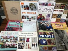 Bundle Of 12 Assorted Crafting Books Vintage/New Great Variety Of Things 2 Make