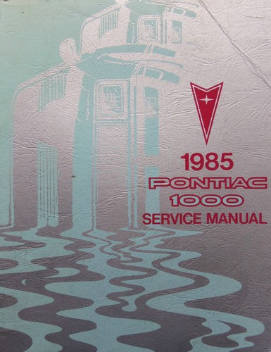 1985 pontiac 1000 factory - 1985,