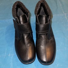 Padders Feel Good Feet Black Shoes For Ladies Size 5 UK Extra Wide 
