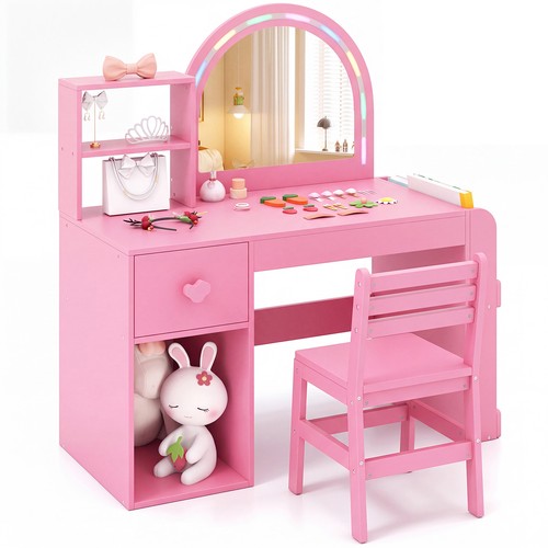 Kids vanity desk and chair - desk,