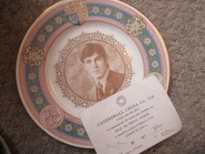 THE PRINCE ANDREW PLATE FOR 21ST BIRTHDAY IN 1981 - CAVERSWALL LT ED NO 137/500