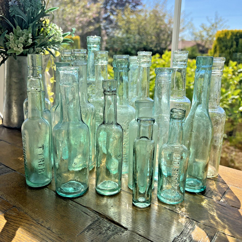 Aqua green vintage - aqua, glass