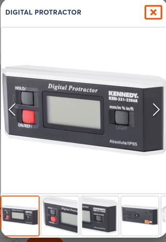 Kennedy digital protractor - digital,