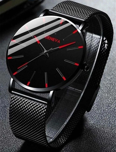 Mens watches black red - &, wrist
