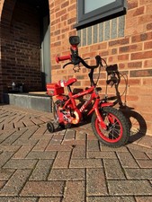 Apollo Firechief Kids Bike - 12" wheel - Removable Stabilisers - Suit 3 - 6 yrs