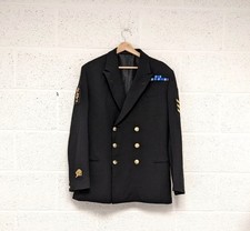 Royal Navy Military Dress Uniform Jacket Logistics Officer SC Diver Patch Sz 42