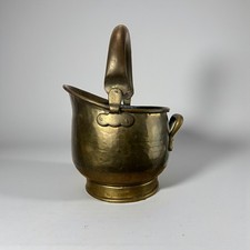 Antique / Vintage Hammered Brass Coal Scuttle - 1.28kg