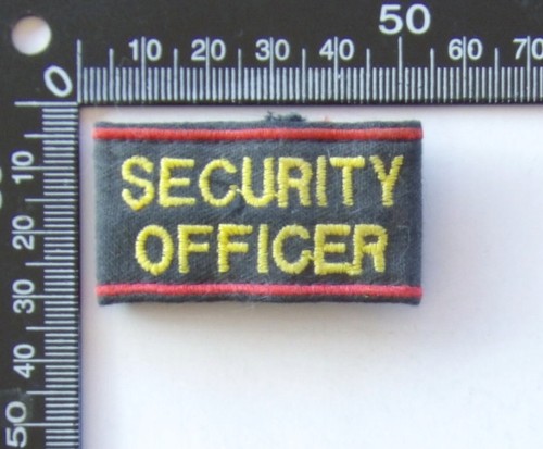 Vintage security officer - security, patch