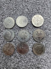 9 X British Commerative Coins